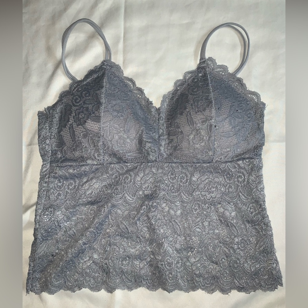 Kathy Crop-Top| Color silver| Size S/M